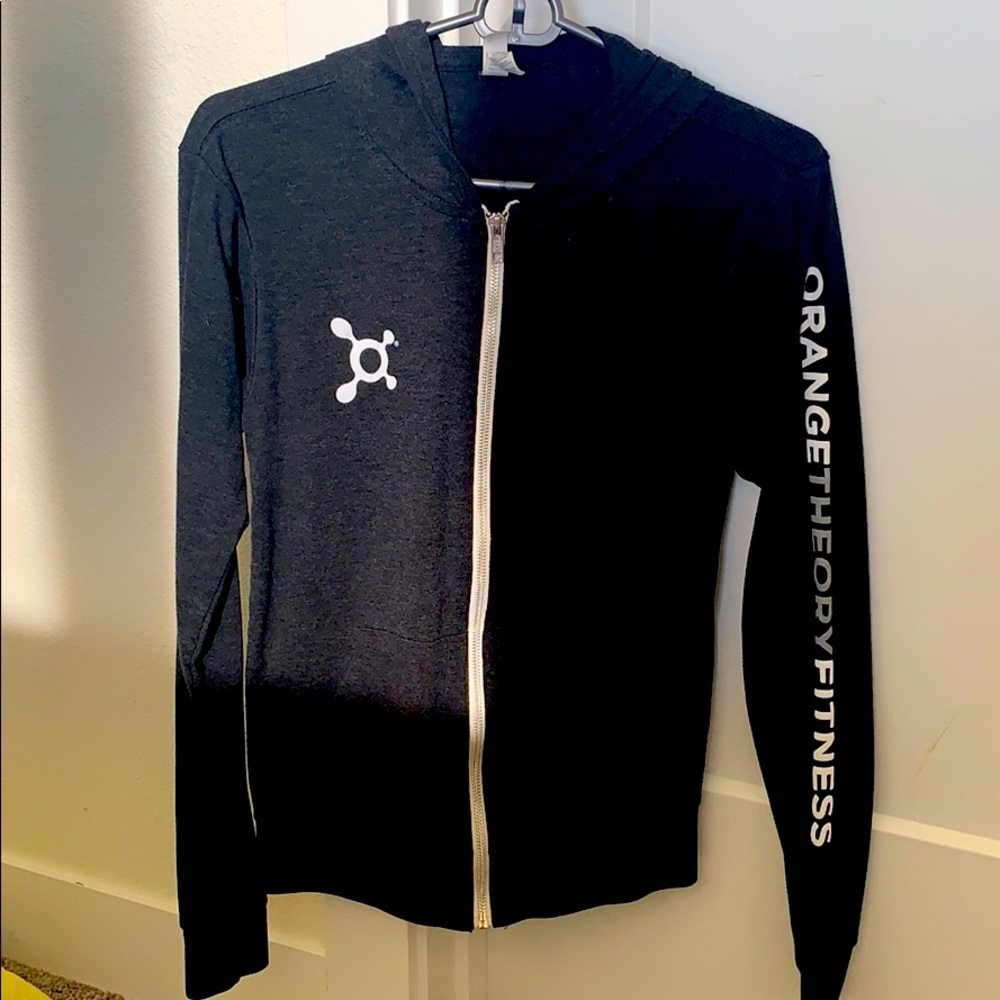 Dark grey OTF zip up hoodie